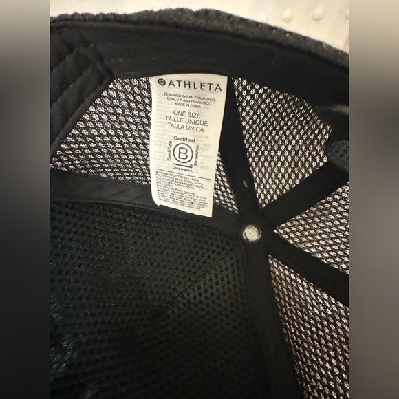 Athleta Black Mesh Cap - Picture 4 of 5